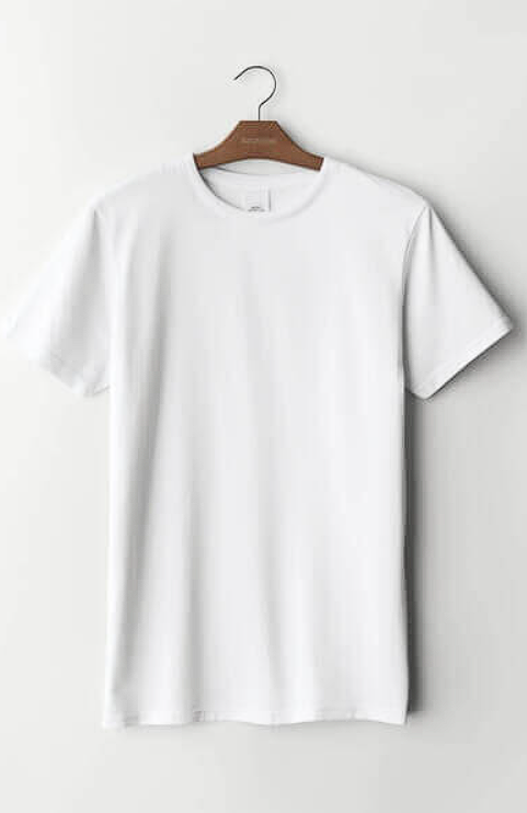 T-Shirt Mockups blank white t shirt hanging on wooden hanger