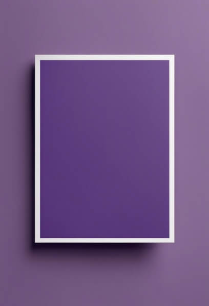 Flyer Mockups minimalistic purple frame