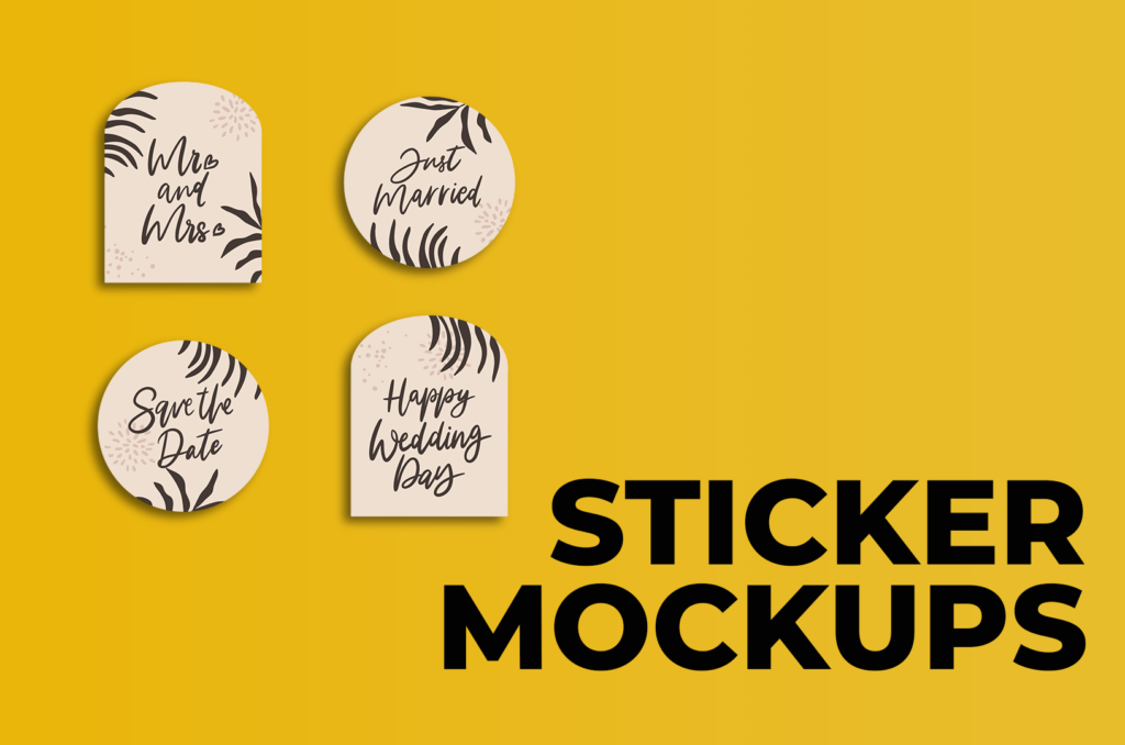 sticker mockups